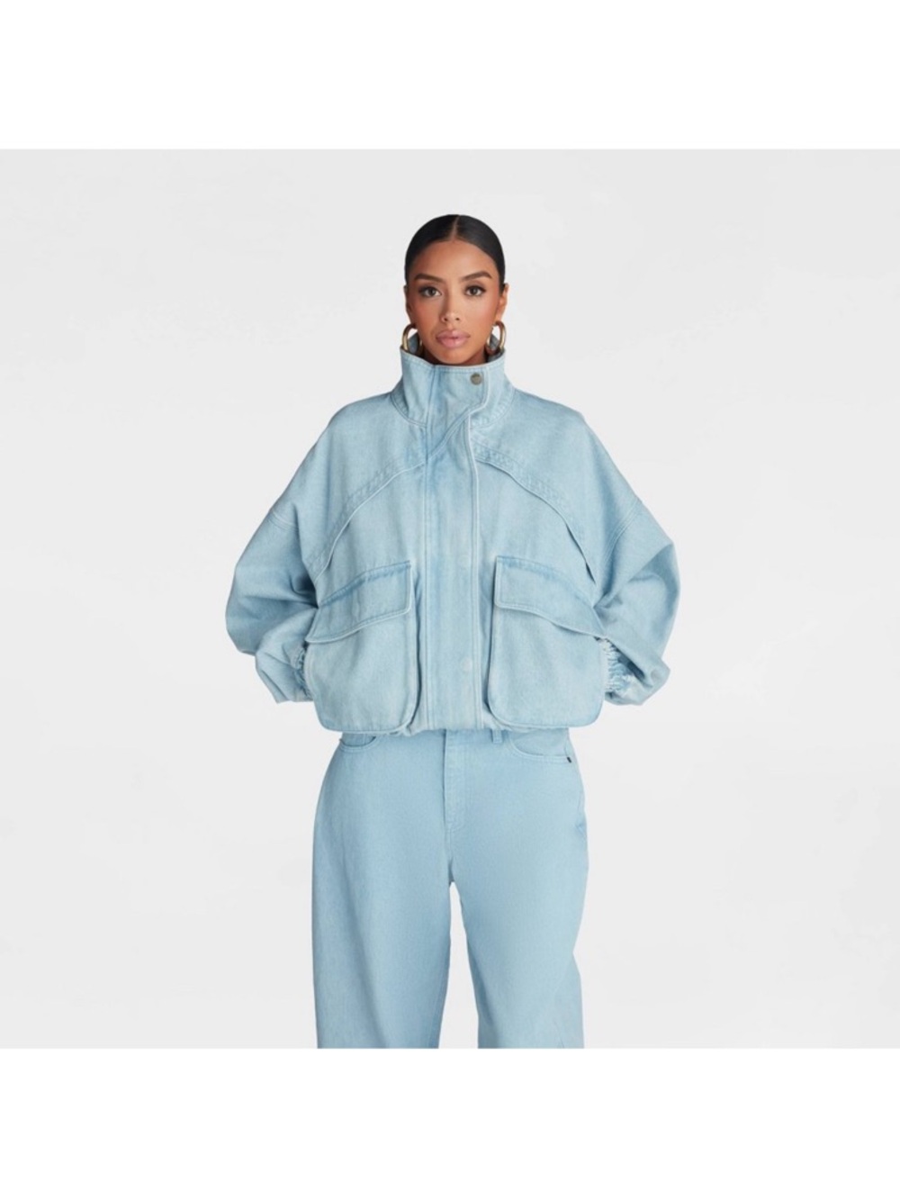 NWOT KBB by KAHLANA Women's 'The Denim
Bomber Jacket' - Medium Wash